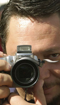 Partial Photo of Man taking a picture